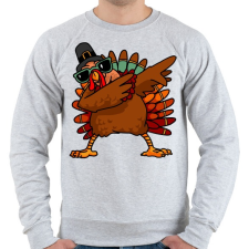 PRINTFASHION Dabbing pulyka - Férfi pulóver - Sport szürke férfi pulóver, kardigán
