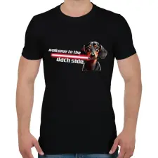 PRINTFASHION dach side - Férfi póló - Fekete férfi póló