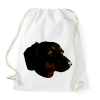 PRINTFASHION dachshund face - Sportzsák, Tornazsák - Fehér