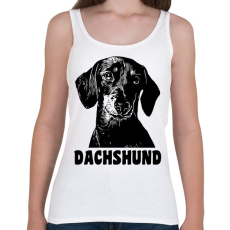 PRINTFASHION Dachshund - Női atléta - Fehér