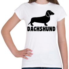 PRINTFASHION Dachshund - Női póló - Fehér női póló