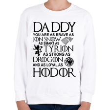 PRINTFASHION Daddy GOT - Gyerek pulóver - Fehér gyerek pulóver, kardigán