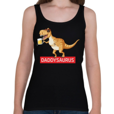 PRINTFASHION Daddysaurus - Női atléta - Fekete női trikó