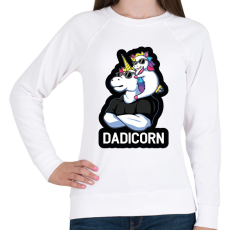 PRINTFASHION Dadicorn - Női pulóver - Fehér