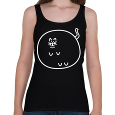 PRINTFASHION Dagi cica - Női atléta - Fekete