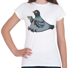 PRINTFASHION Dagi galamb - Női póló - Fehér női póló