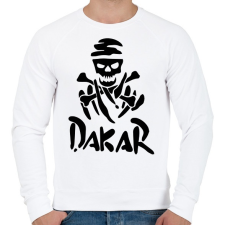 PRINTFASHION Dakar skull - Férfi pulóver - Fehér férfi pulóver, kardigán