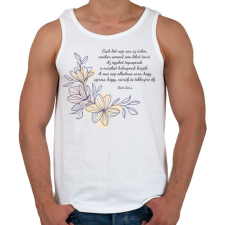 PRINTFASHION Dalai Láma idézet - Férfi atléta - Fehér atléta, trikó