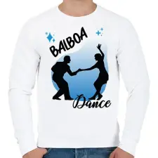 PRINTFASHION Dalboa dance - Férfi pulóver - Fehér férfi pulóver, kardigán