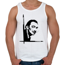PRINTFASHION Dalí - Férfi atléta - Fehér atléta, trikó
