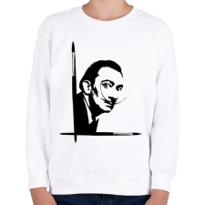 PRINTFASHION Dalí - Gyerek pulóver - Fehér gyerek pulóver, kardigán
