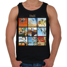 PRINTFASHION Dalí - részletek - Férfi atléta - Fekete atléta, trikó