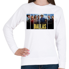 PRINTFASHION Dallas - Női pulóver - Fehér női pulóver, kardigán