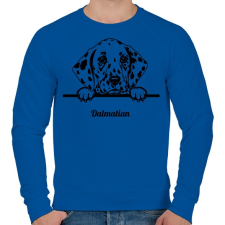 PRINTFASHION Dalmata - Férfi pulóver - Királykék férfi pulóver, kardigán