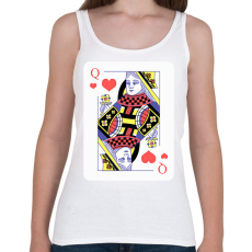 PRINTFASHION Dáma szív - Női atléta - Fehér