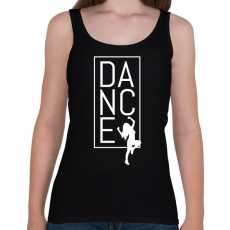 PRINTFASHION Dance (white) - Női atléta - Fekete