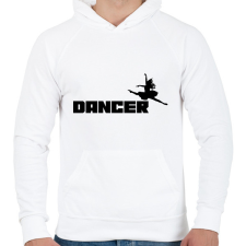 PRINTFASHION DANCER - Férfi kapucnis pulóver - Fehér férfi pulóver, kardigán