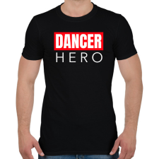 PRINTFASHION DANCER HERO - Férfi póló - Fekete férfi póló