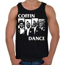 PRINTFASHION Dancing Coffin Guys - Férfi atléta - Fekete atléta, trikó