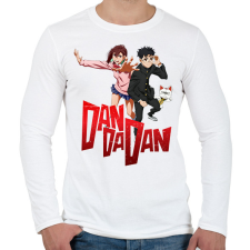 PRINTFASHION Dandadan - Férfi hosszú ujjú póló - Fehér férfi póló