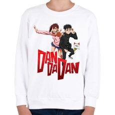 PRINTFASHION Dandadan - Gyerek pulóver - Fehér