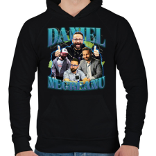 PRINTFASHION Daniel Negreanu - póker - Férfi kapucnis pulóver - Fekete férfi pulóver, kardigán