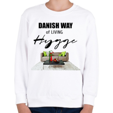 PRINTFASHION danish way of living hygge - Gyerek pulóver - Fehér gyerek pulóver, kardigán