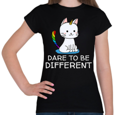 PRINTFASHION Dare to be different - Női póló - Fekete