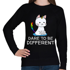 PRINTFASHION Dare to be different - Női pulóver - Fekete női pulóver, kardigán