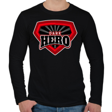 PRINTFASHION DARK HERO - Férfi hosszú ujjú póló - Fekete férfi póló