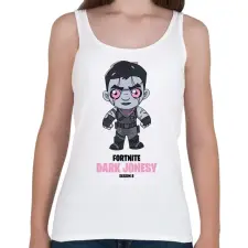 PRINTFASHION Dark Jonesy - Fortnite Season 8 - Női atléta - Fehér női trikó