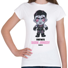 PRINTFASHION Dark Jonesy - Fortnite Season 8 - Női póló - Fehér női póló