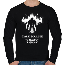 PRINTFASHION Dark souls III - Férfi pulóver - Fekete