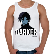 PRINTFASHION Darker than Black - Férfi atléta - Fehér atléta, trikó