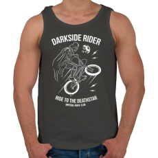 PRINTFASHION Darkside rider - Férfi atléta - Sötétszürke