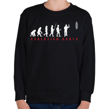 PRINTFASHION Darts Evolúció - Gyerek pulóver - Fekete gyerek pulóver, kardigán