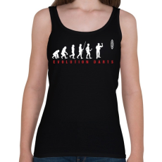 PRINTFASHION Darts Evolúció - Női atléta - Fekete