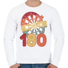 PRINTFASHION Darts - Férfi pulóver - Fehér férfi pulóver, kardigán