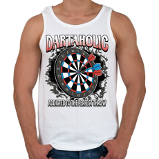 PRINTFASHION Darts függő - Férfi atléta - Fehér