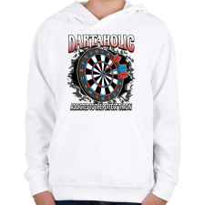 PRINTFASHION Darts függő - Gyerek kapucnis pulóver - Fehér gyerek pulóver, kardigán