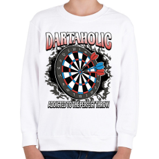 PRINTFASHION Darts függő - Gyerek pulóver - Fehér