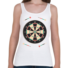 PRINTFASHION Darts - Női atléta - Fehér női trikó