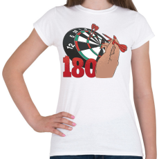 PRINTFASHION Darts - Női póló - Fehér