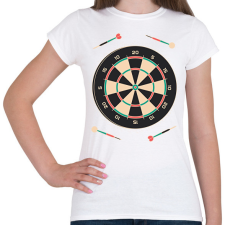 PRINTFASHION Darts - Női póló - Fehér női póló