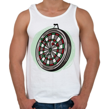 PRINTFASHION Darts tábla - Férfi atléta - Fehér atléta, trikó