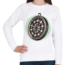PRINTFASHION Darts tábla - Női pulóver - Fehér női pulóver, kardigán