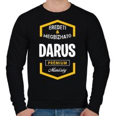 PRINTFASHION Darus prémium minőség - Férfi pulóver - Fekete