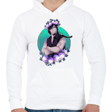 PRINTFASHION DarylD - Férfi kapucnis pulóver - Fehér férfi pulóver, kardigán