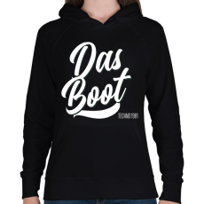 PRINTFASHION DAS BOOT - Női kapucnis pulóver - Fekete