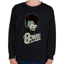 PRINTFASHION david bowie - Gyerek pulóver - Fekete gyerek pulóver, kardigán
